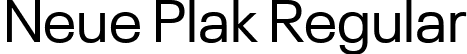 Neue Plak Regular font - NeuePlak-Regular.ttf