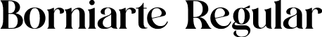 Borniarte Regular font - Borniarte.otf