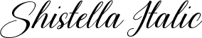 Shistella Italic font - Shistella Italic.ttf