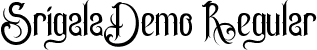 SrigalaDemo Regular font - SrigalaDemoRegular.ttf