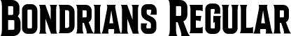 Bondrians Regular font - Bondrians.otf