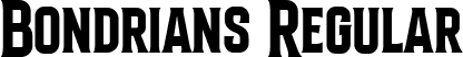 Bondrians Regular font - Bondrians.ttf