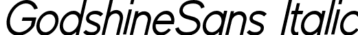 GodshineSans Italic font - GodshineSansItalic.otf