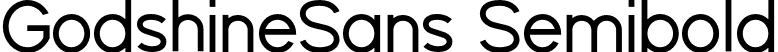 GodshineSans Semibold font - GodshineSansSemibold.otf