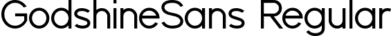 GodshineSans Regular font - GodshineSans.ttf