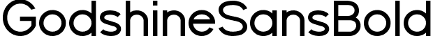 GodshineSansBold font - GodshineSansBold.ttf