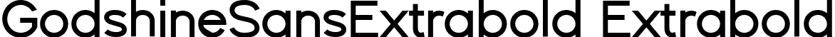 GodshineSansExtrabold Extrabold font - GodshineSansExtrabold.otf