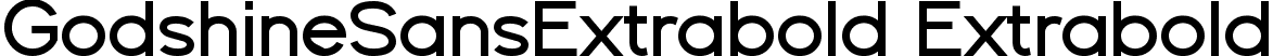 GodshineSansExtrabold Extrabold font - GodshineSansExtrabold.ttf