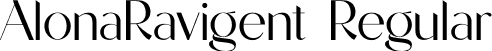 AlonaRavigent Regular font - AlonaRavigent.otf