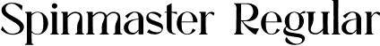 Spinmaster Regular font - Spinmaster.otf