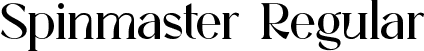 Spinmaster Regular font - Spinmaster.ttf