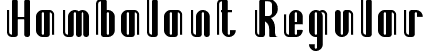 Hambalant Regular font - Hambalant.ttf