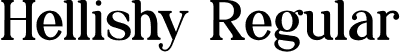 Hellishy Regular font - Hellishy.otf