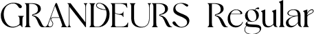 GRANDEURS Regular font - GRANDEURS.otf