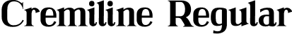 Cremiline Regular font - Cremiline.otf