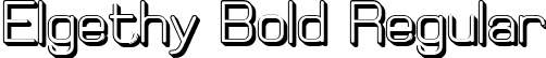 Elgethy Bold Regular font - Elgethy Bold Offset.ttf