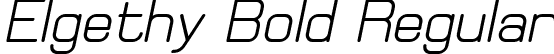 Elgethy Bold Regular font - Elgethy Bold Oblique.ttf