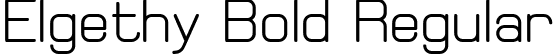 Elgethy Bold Regular font - Elgethy Bold.ttf