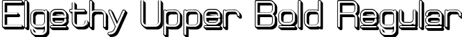 Elgethy Upper Bold Regular font - Elgethy Upper Bold Offset.ttf