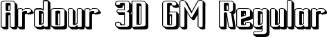 Ardour 3D GM Regular font - Ardour3d.ttf