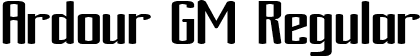 Ardour GM Regular font - ARDOURGM.TTF