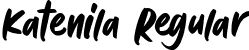 Katenila Regular font - Katenila.ttf