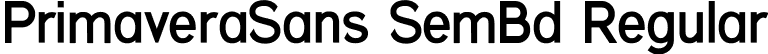 PrimaveraSans SemBd Regular font - PrimaveraSans-SemiBold.ttf