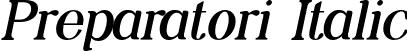 Preparatori Italic font - Preparatori-Italic.otf