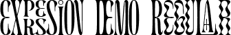 EXPRESSION DEMO Regular font - EXPRESSION DEMO.ttf