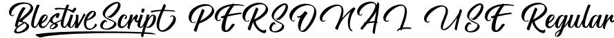 Blestive Script PERSONAL USE Regular font - BlestiveScriptPersonalUseRegular-9YgZn.otf