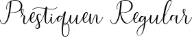 Prestiquen Regular font - Prestiquen Script.ttf