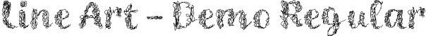 Line Art - Demo Regular font - Line Art-Demo.ttf