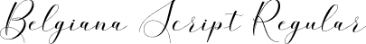 Belgiana Script Regular font - Belgiana Script.otf