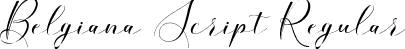 Belgiana Script Regular font - Belgiana Script.ttf