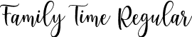 Family Time Regular font - Family Time.otf