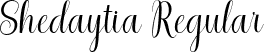 Shedaytia Regular font - Shedaytia.ttf