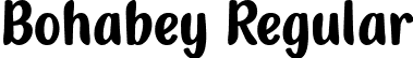 Bohabey Regular font - Bohabey.otf