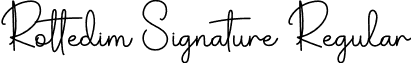 Rottedim Signature Regular font - RottedimSignature.otf