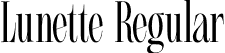 Lunette Regular font - Lunette Regular.otf