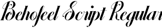 Behofeel Script Regular font - Behofeel Script.otf