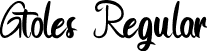 Gtoles Regular font - Gtoles.ttf