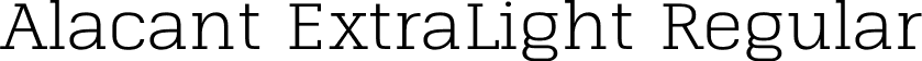 Alacant ExtraLight Regular font - Eurotypo - Alacant ExtraLight.otf