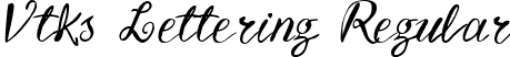 Vtks Lettering Regular font - Vtks Lettering.ttf