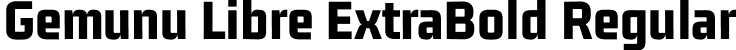 Gemunu Libre ExtraBold Regular font - GemunuLibre-ExtraBold.otf