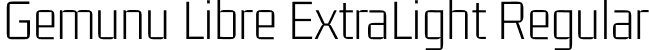 Gemunu Libre ExtraLight Regular font - GemunuLibre-ExtraLight.otf