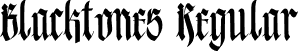 Blacktones Regular font - Blacktones.ttf