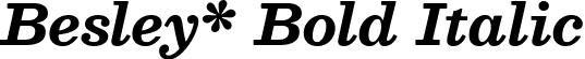 Besley* Bold Italic font - Besley-BoldItalic.ttf