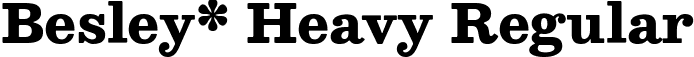 Besley* Heavy Regular font - Besley-Heavy.ttf