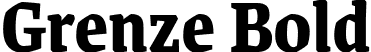 Grenze Bold font - Grenze-Bold.ttf