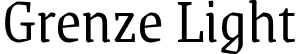 Grenze Light font - Grenze-Light.ttf